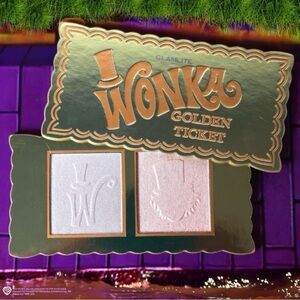 Glamlite x Wonka Golden Ticket Highlighter Palette
